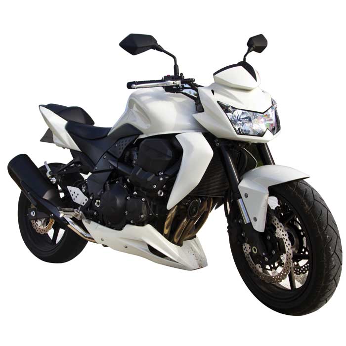 Motorcykel med Foliatec sprayfolie blank gul 2x400ml