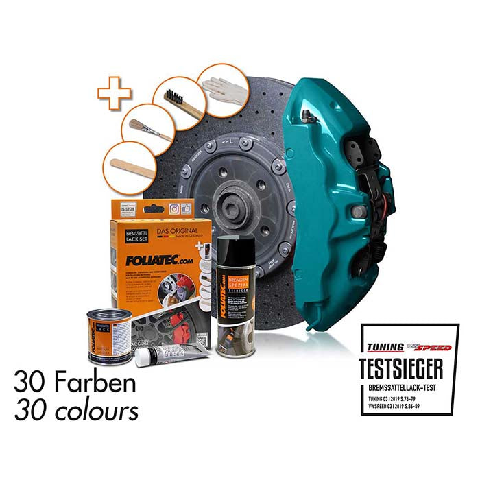 Foliatec Brake Caliper Paint Miami Beach Blue with Brush