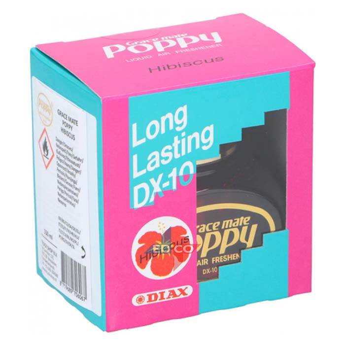 Grace Mate Poppy Hibiscus luftfrisker 150ml kasse med flaske af forfriskeren