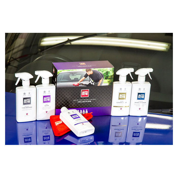 Autoglym Bodywork and Wheels Collection gavesæt med seks bilplejeprodukter