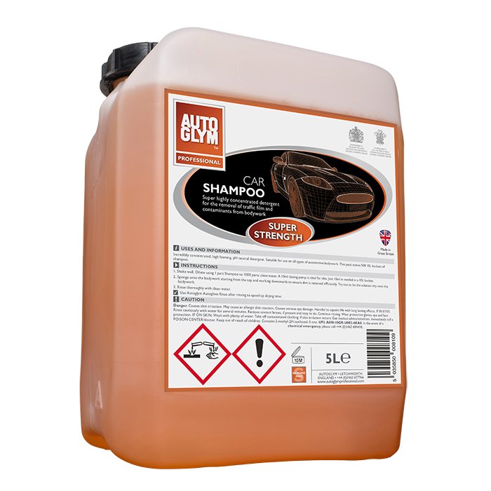 Autoglym Carshampoo Super Strength 5L flaske til bilvask