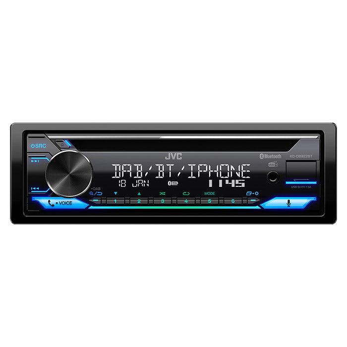 JVC KD-DB922BT bilradio med CD/RDS tuner DAB DMB 4x50w forsiden
