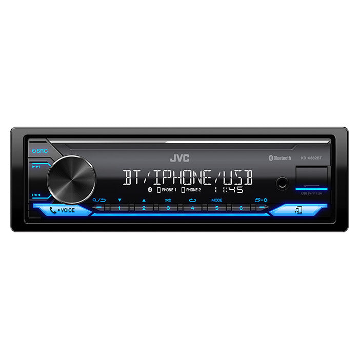 KD-X382BT Bilradio med RDS tuner og Bluetooth 100mm
