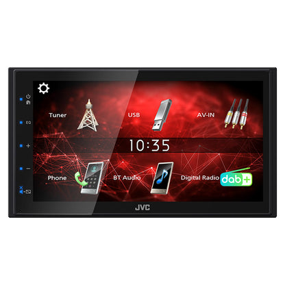 JVC KW-M27DBT 2-DIN bilradio med DAB+