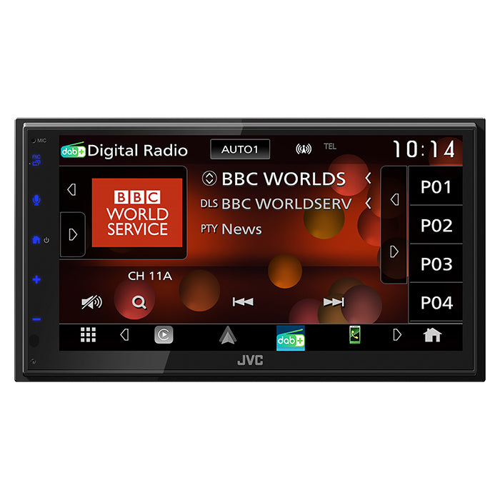 KW-M695DBW Appradio Apple Carplay og Android Auto