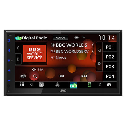 KW-M695DBW Appradio Apple Carplay og Android Auto
