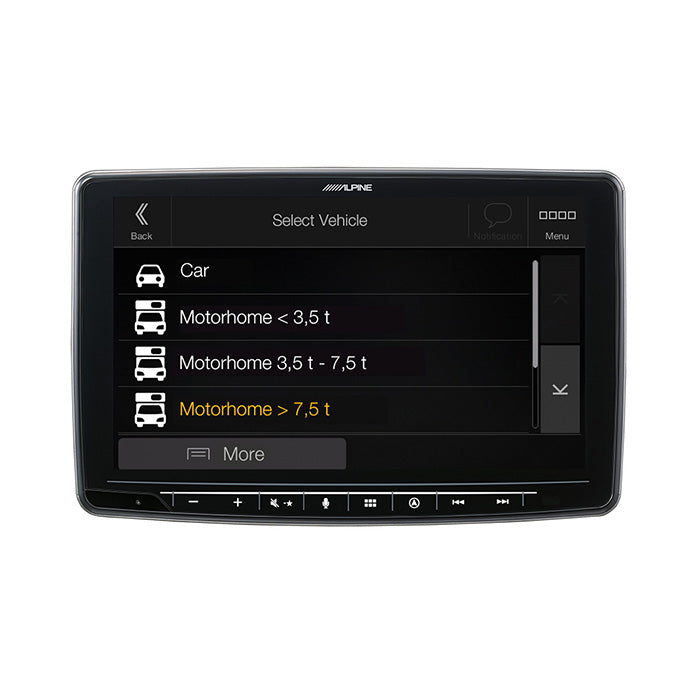 Alpine INE-F904DU Halo9 navi bundle til Fiat Ducato 3