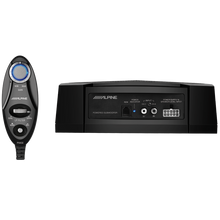 Alpine PWE-V80 aktiv subwoofer med fjernbetjening og tilslutninger