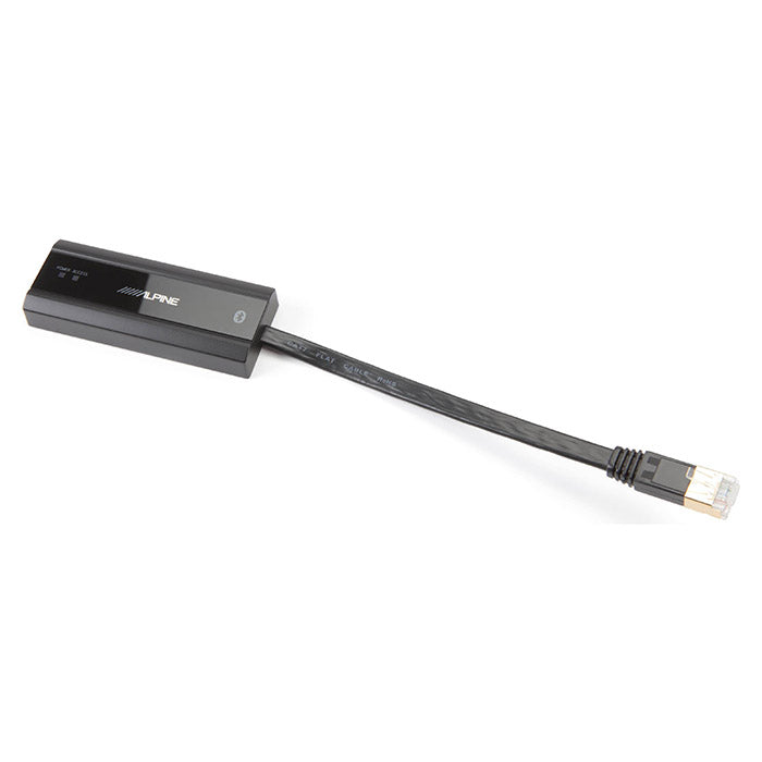 Alpine OPTIM8 DSP forstærker med Bluetooth adapter og fladt Ethernet-kabel