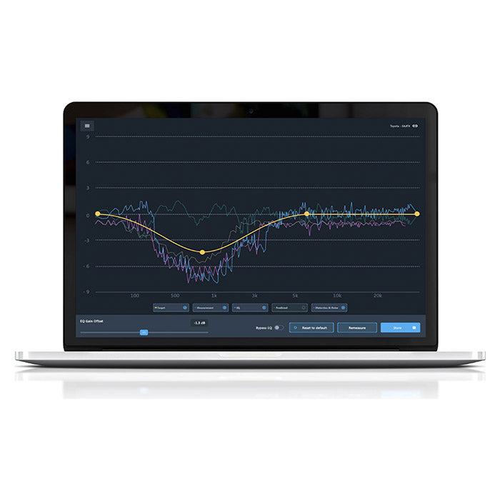Alpine OPTIM8 DSP software skærmbillede viser grafisk lydindstilling