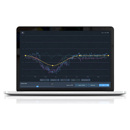 Alpine OPTIM8 DSP software skærmbillede viser grafisk lydindstilling