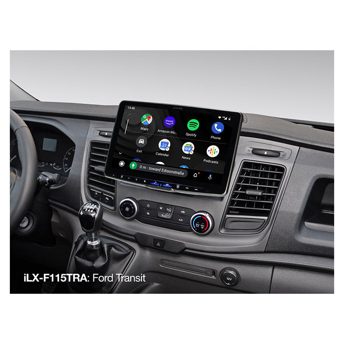 Alpine Halo11 iLX-F115D bundle Transit Custom 2018-