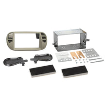 2-DIN radioramme Fiat 500 10/2007-07/2015 perlegrå