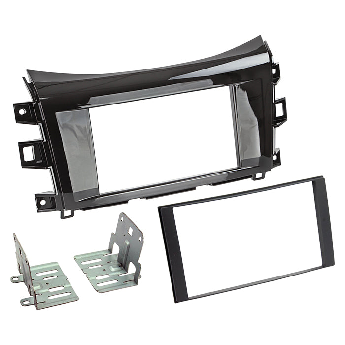 2-DIN radioramme Navara/Alaskan piano sort
