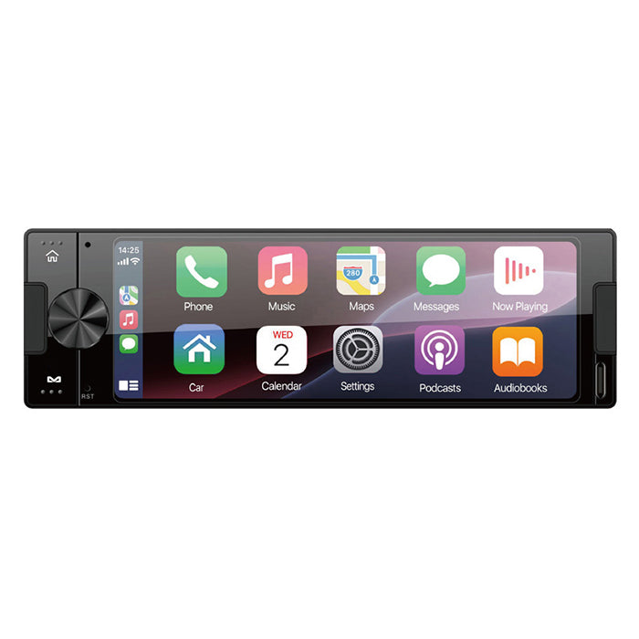 Ampire 1-DIN skærm med CarPlay Android Auto produktbillede