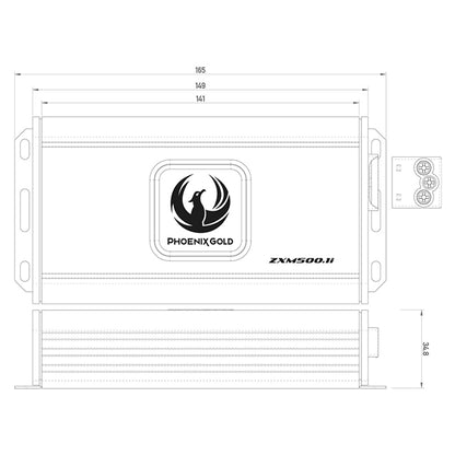 Phoenix Gold 1x500W CLASS-D "mini" forstærker