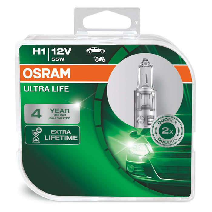 Osram Ultra Life H1 12V - Sæt