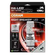 Osram Night Breaker LED Speed H4 +450% 12V - 1 stk.