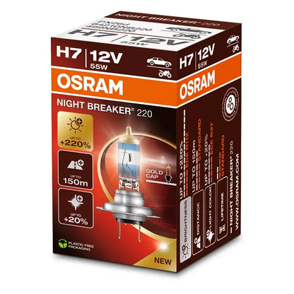 Osram Night Breaker 220 H7 55W 12V - 1 stk.