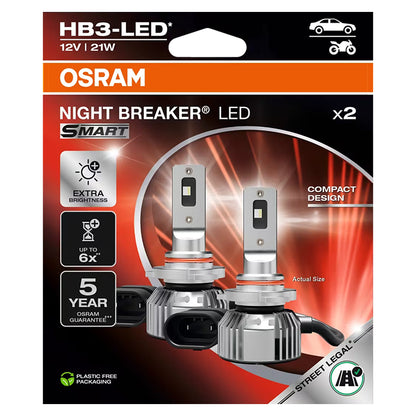 Osram Night Breaker Smart HB3 LED 12V - Sæt