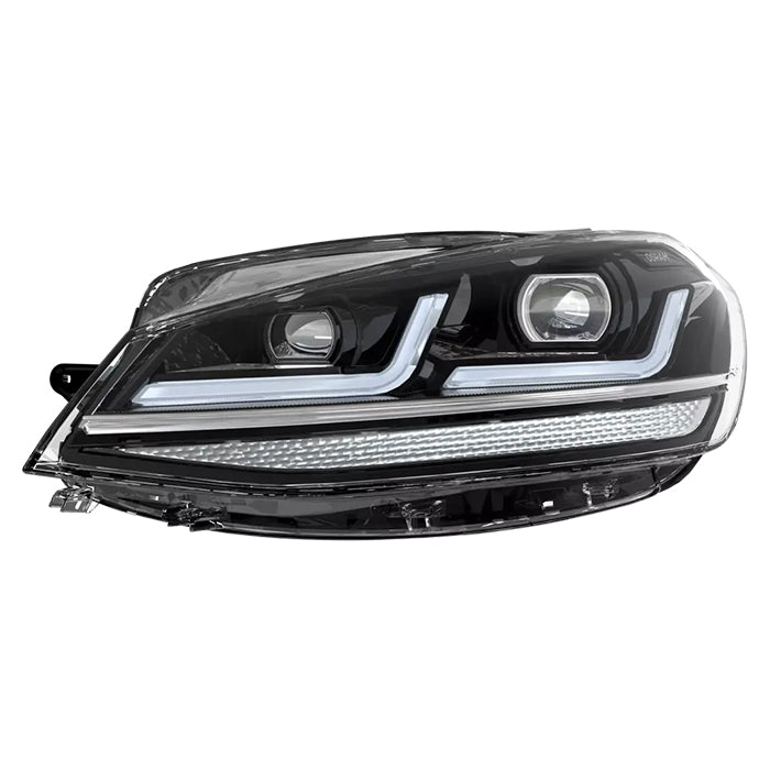 Osram Forlygtesæt VW Golf VII Facelift Black Edition - nærbillede af lygten