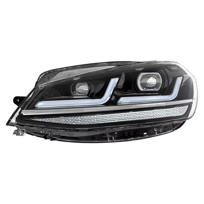 Osram Forlygtesæt VW Golf VII Facelift Black Edition - nærbillede af lygten