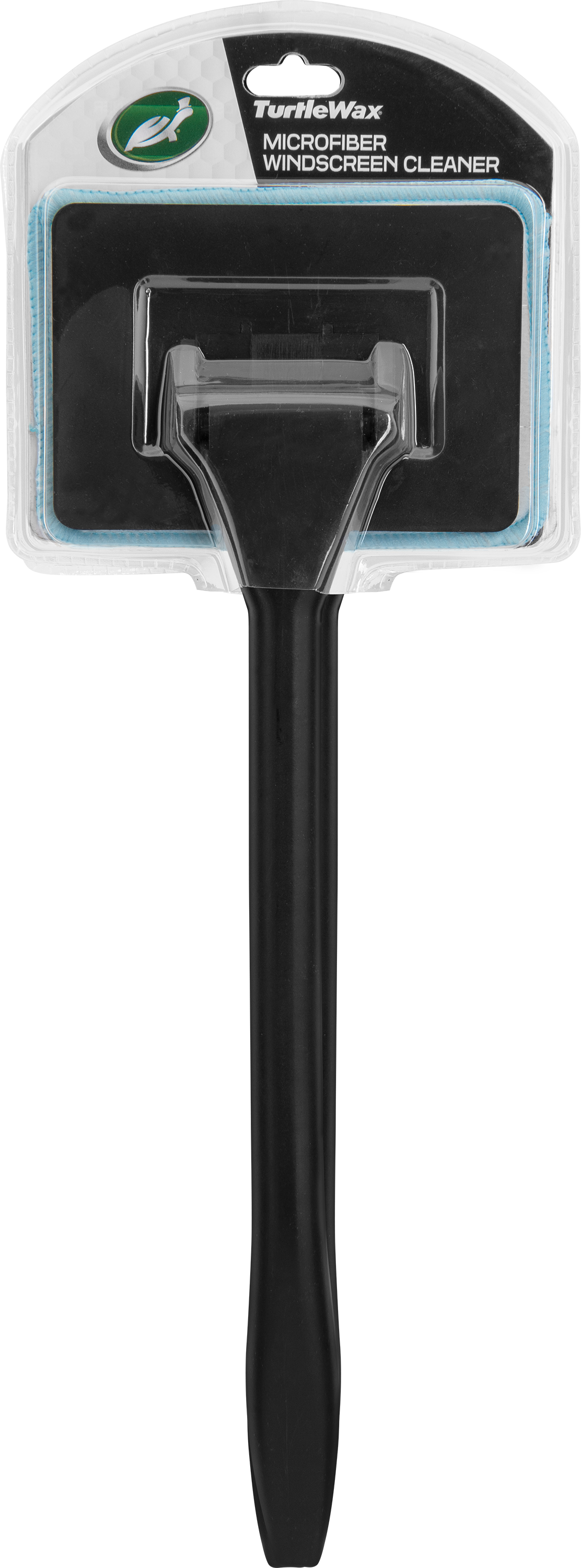 Turtle Wax forrude renser med mikrofiberklud i emballage, front view