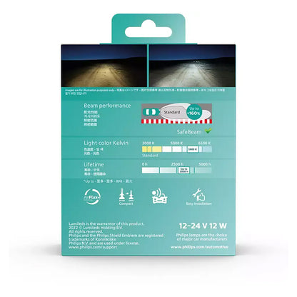 Philips Ultinon Pro5100 LED H1 12/24V - Sæt