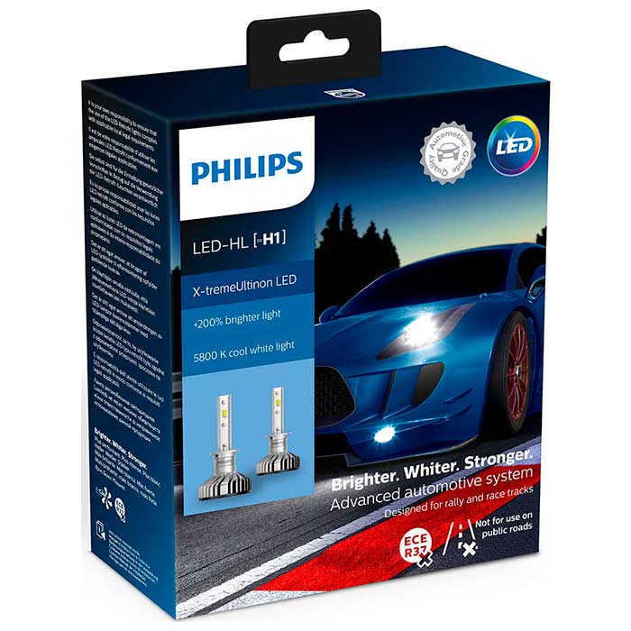 Philips X-tremeUltinon 5800K LED H1 - Sæt