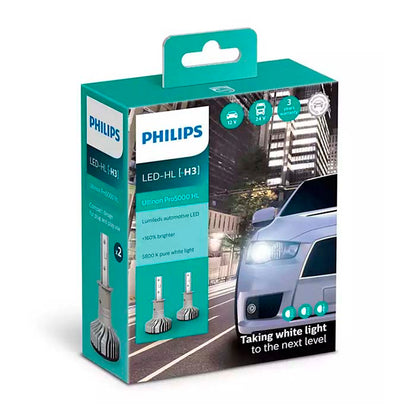 Philips Ultinon Pro5000 LED H3 12/24V - Sæt