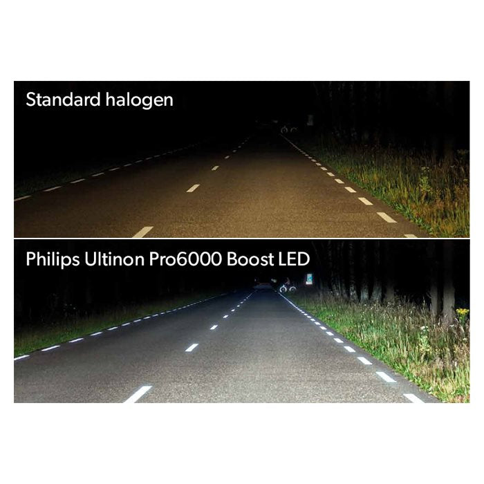 Philips Ultinon Pro6000 STD LED H4 ECE godkendt. Sæt