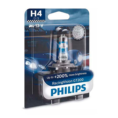 Philips RacingVision GT200 H4 55W 12V - 1 stk.
