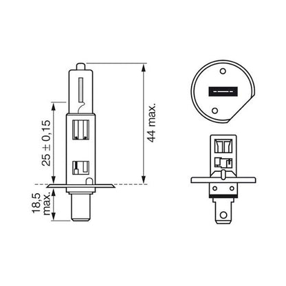 Bosch Pure Light pære H1 55W 12V