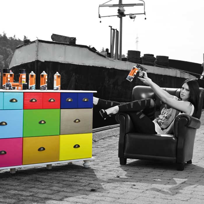 Sprayfolie blank grå - 2x400ml