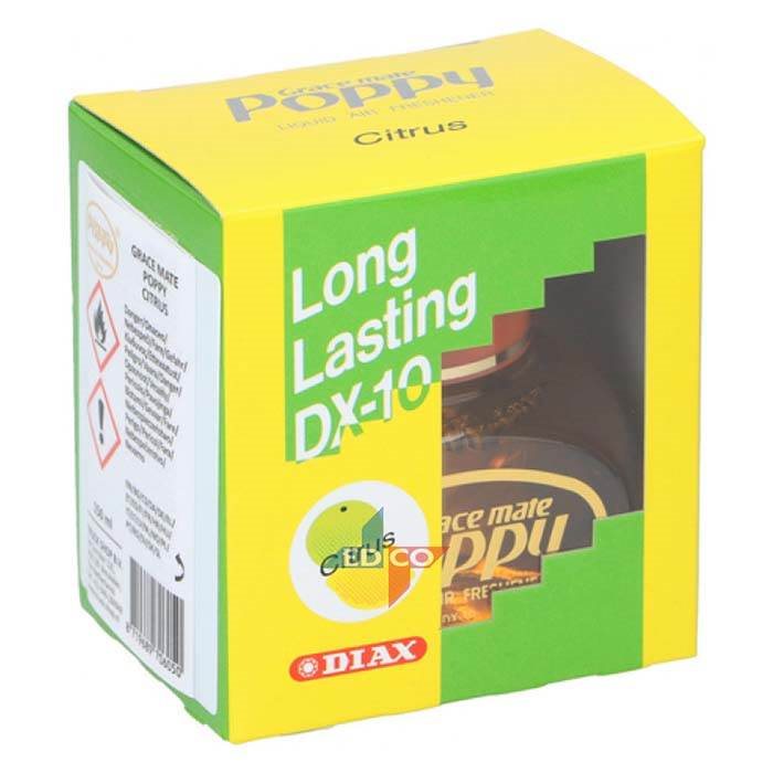 Grace Mate Poppy Luftfrisker Citrus 150 ml i produktemballage