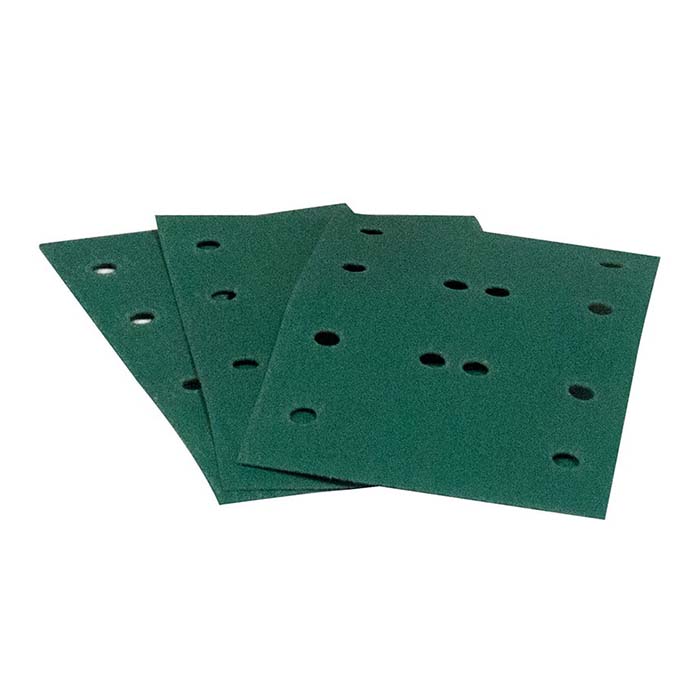 HQ400 film abrasive 80x130 mm 12 hul P280 25 stk.