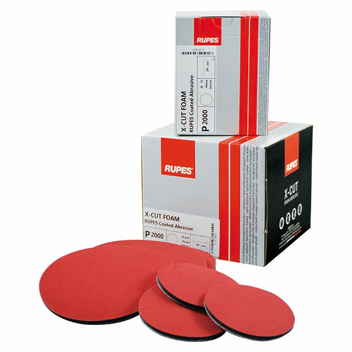 Rupes X-cut skum sliberondel, Ø:150 mm. P1500, 20 stk.