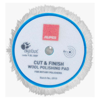 Rotary Ø:180 mm wool pad, cut & finish Ø:150mm, 1 stk.