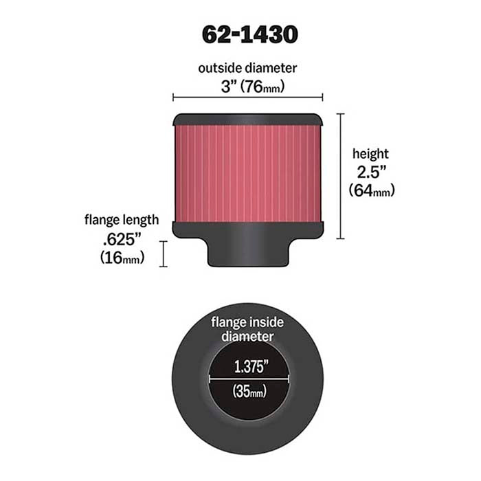 K&N filter 62-1430