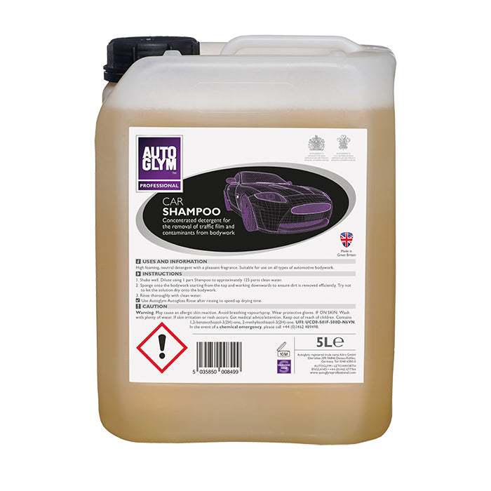 Autoglym Carshampoo No.14 5L, autoshampoo uden voks