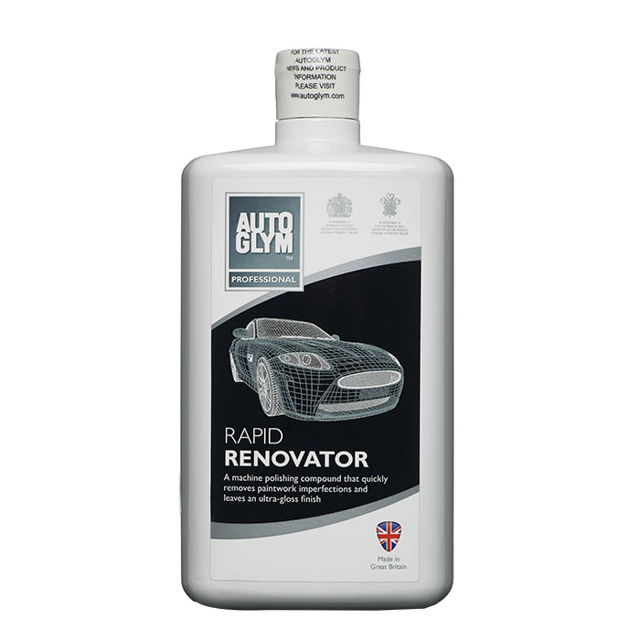 Autoglym Rapid Renovator, Polermiddel - 1L flaske mod hvid baggrund