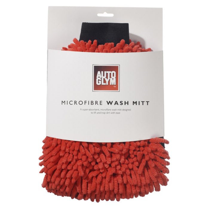 Autoglym mikrofiber vaskehandske til bilvask i original emballage, isoleret på hvid baggrund