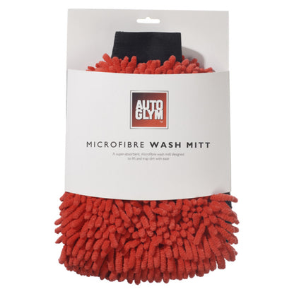 Autoglym mikrofiber vaskehandske til bilvask i original emballage, isoleret på hvid baggrund