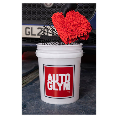 Autoglym mikrofiber vaskehandske og vaskespand med grit guard