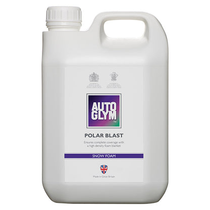 Autoglym Polar Blast forvask skumshampoo 2.5L flaske, Made in Great Britain