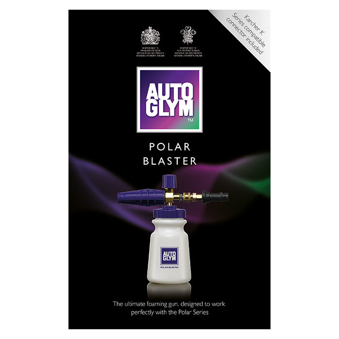 Autoglym Polar Blaster skumlanse med Nilfisk Adapter på dens indpakning