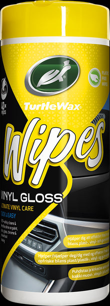 Vinyl Gloss Wipes - 40stk
