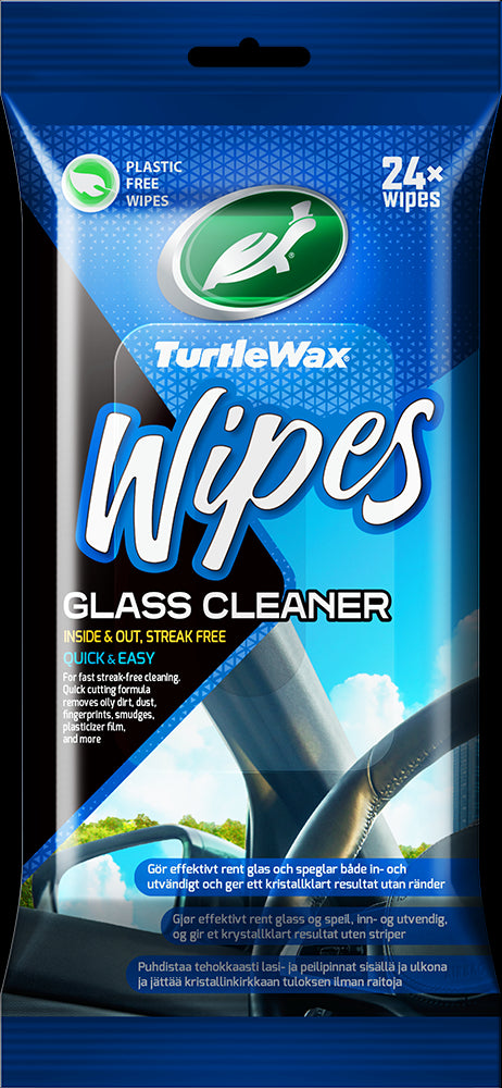 Glass Wipes Flatpack - 24stk