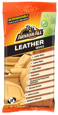 Leather Wipes Flatpack - 20stk
