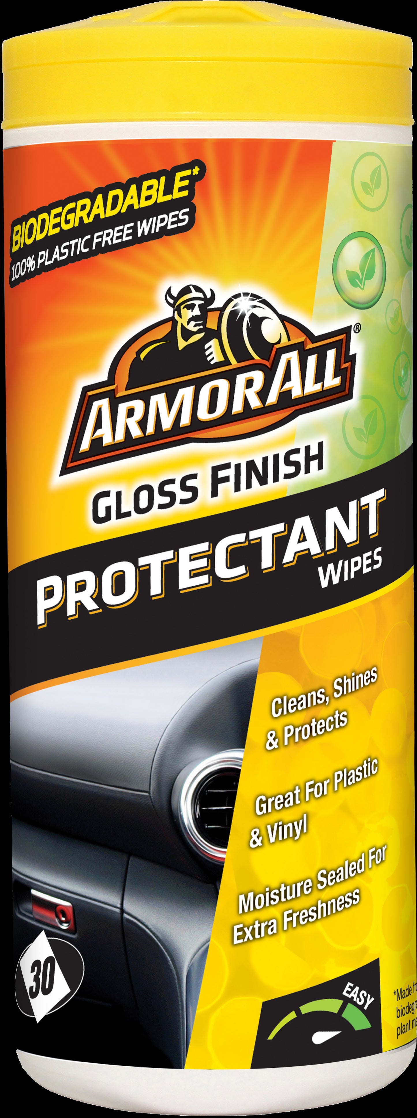 Vinyl Protectant Glossy Wipes - 30stk